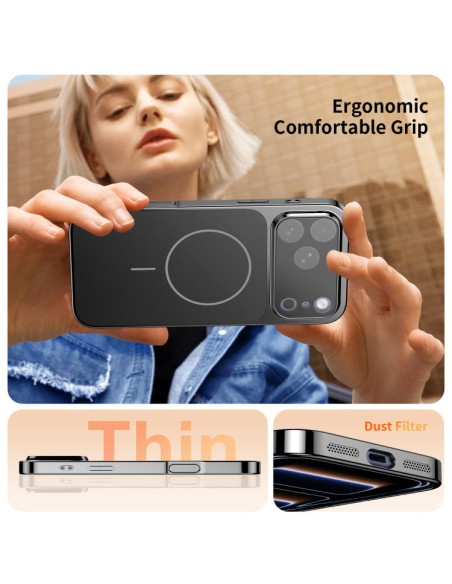 Cover iPhone 17 Pro Max MagSafe Nero | Melacompro