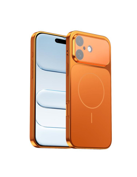 Cover iPhone 17 Pro Max MagSafe Nero Arancione | Melacompro