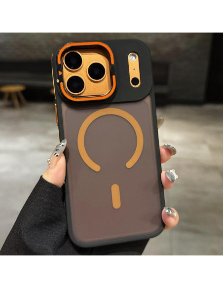 Cover iPhone 17 Pro Denim Blu Blu Navy Arancione | Melacompro