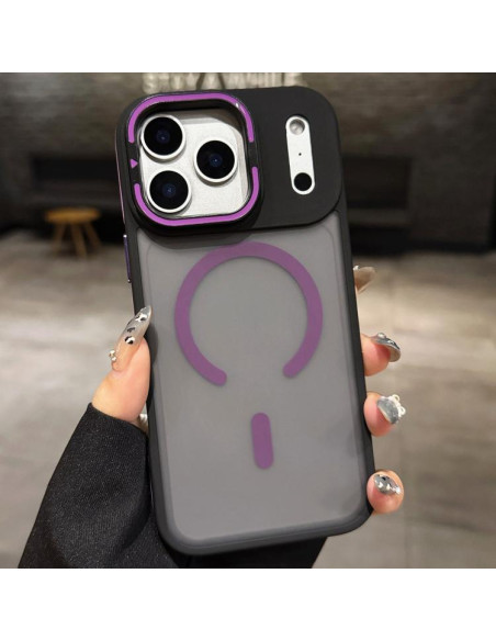 Cover iPhone 17 Pro Denim Blu Blu Navy Viola | Melacompro