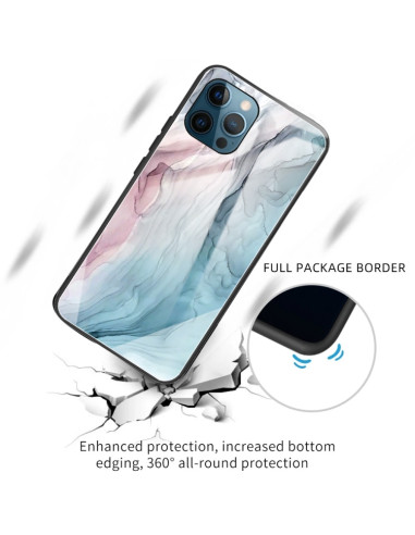 Cover iPhone 11 Marmo Grigio Glass | Melacompro