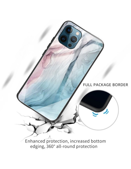 Cover iPhone 11 Marmo Grigio Glass | Melacompro