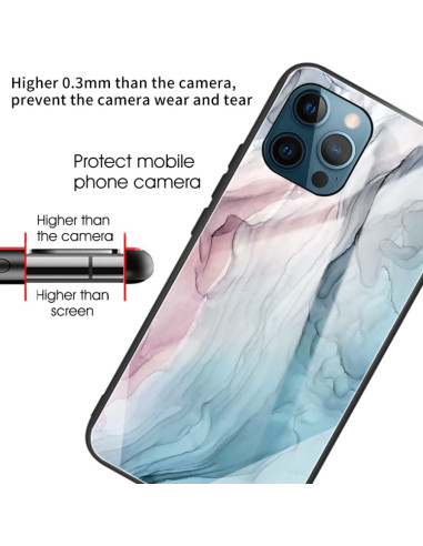 Cover iPhone 11 Marmo Grigio Glass | Melacompro