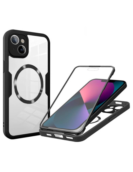 Cover iPhone 13 TPU Texture Bianca Nero | Melacompro