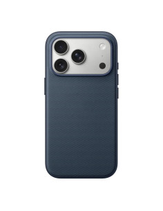 Cover iPhone 17 Pro Max MagSafe Texture Marrone Blu