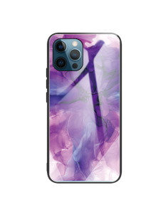 Cover iPhone 11 Glass Marmo Viola