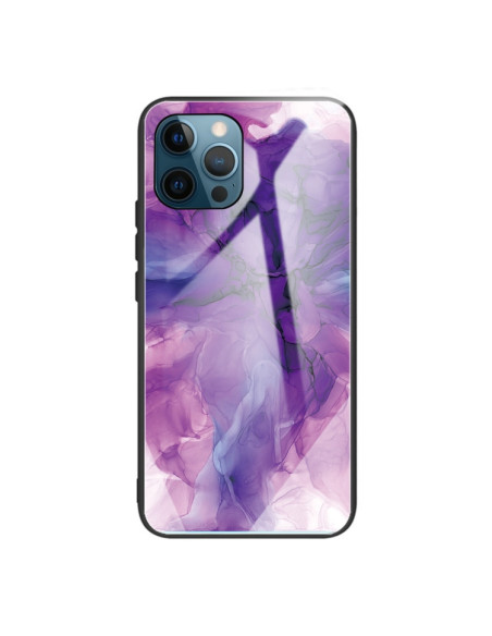 Cover iPhone 11 Glass Marmo Viola | Melacompro