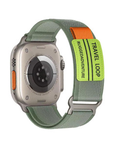 Cinturino Apple Watch Nylon Arancione Army Verde | Melacompro