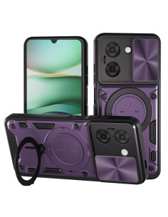Cover Redmi A5 Magnetica Nero Texture CD Viola