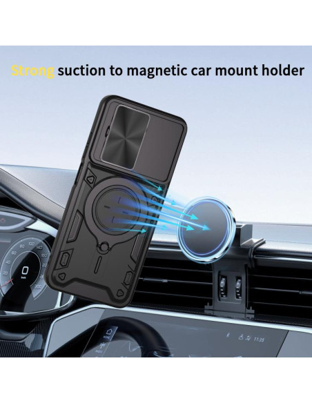 Cover Redmi A5 Magnetica Nero Blu | Melacompro