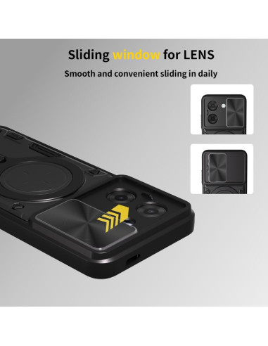 Cover Redmi A5 Magnetica Nero Rose Oro | Melacompro