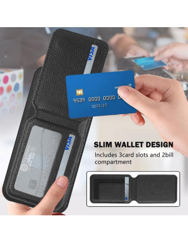 Cover Honor X6B Magnetic Nero Portafoglio | Melacompro