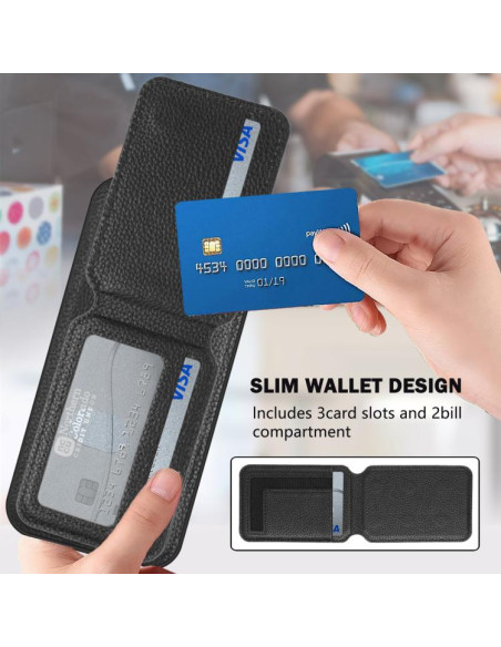 Cover Honor X6B Magnetic Nero Portafoglio | Melacompro