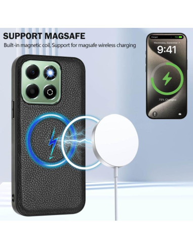 Cover Honor X6B Magnetic Nero Portafoglio | Melacompro