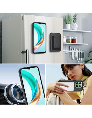 Cover Honor X6B Magnetic Nero Portafoglio | Melacompro