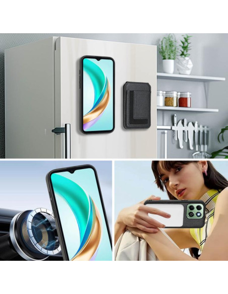 Cover Honor X6B Magnetic Nero Portafoglio | Melacompro