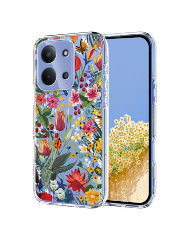 Cover Redmi 15C Floreale TPU Viola | Melacompro