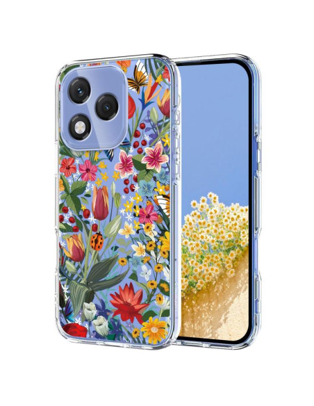 Cover Honor 400 Lite Floreale Viola TPU | Melacompro