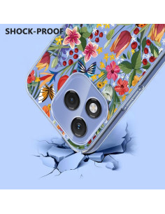 Cover Honor 400 Lite Floreale Viola TPU | Melacompro 2