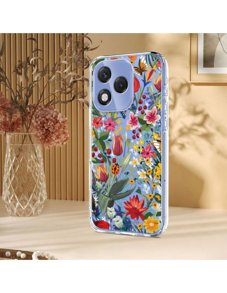 Cover Honor 400 Lite Floreale Viola TPU | Melacompro