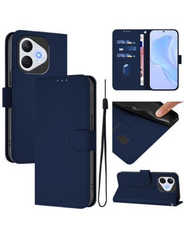 Cover Honor 400 Lite Pelle Blu Blu Navy Blu Navy Blu | Melacompro