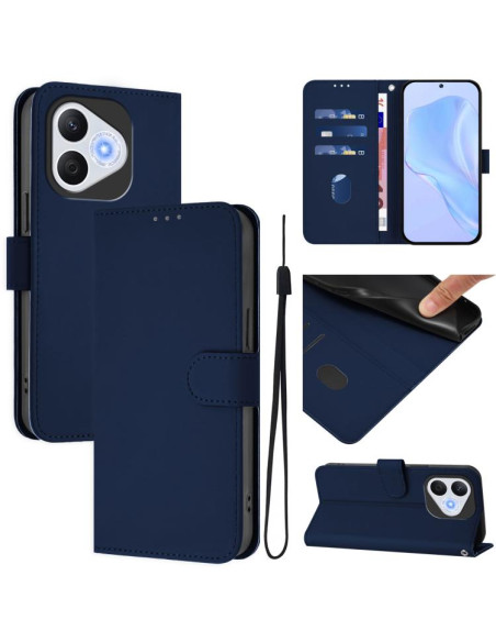 Cover Honor 400 Lite Pelle Blu Blu Navy Blu Navy Blu | Melacompro