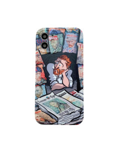 Cover iPhone 11 TPU Pittura a Olio Giornale