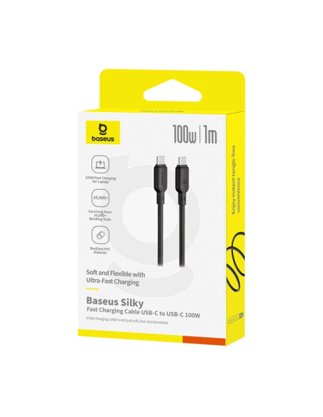 Cavo USB-C Baseus 100W 1m Bianco Nero | Melacompro