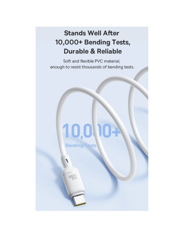 Cavo USB-C Baseus 100W 1m Bianco Nero | Melacompro