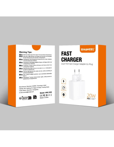 Caricabatterie HAWEEL 20W Dual Port | Melacompro