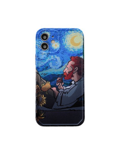 Cover iPhone 11 TPU Pittura a Olio Cielo Stellato