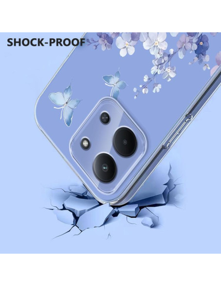 Cover Redmi 15C Floreale TPU Viola | Melacompro