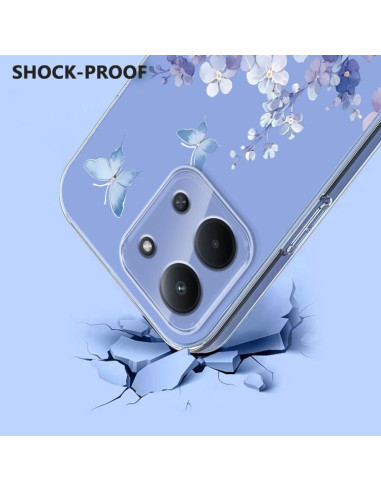 Cover Redmi 15C Floreale TPU Viola | Melacompro