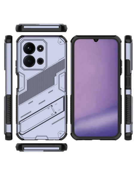 Cover Redmi 15C Punk Armor PC + TPU Grigio | Melacompro