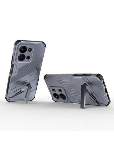 Cover Redmi 15C Punk Armor PC + TPU Grigio | Melacompro