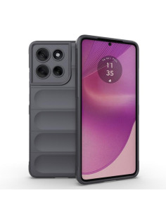 Cover Moto G86 5G Acrylic Hybrid TPU Colorata Dark Grigio