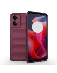 Cover Moto G24 4G TPU Blu Chiaro Wine Rosso