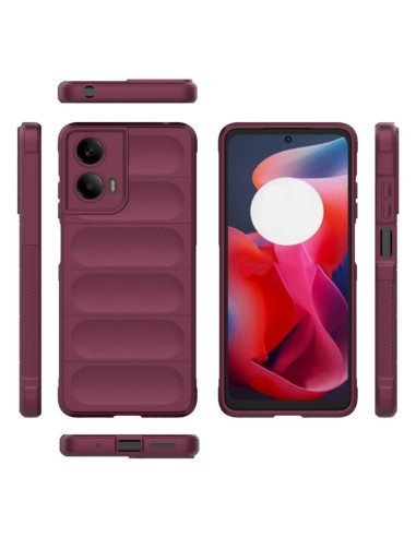 Cover Moto G24 4G TPU Blu Chiaro Wine Rosso | Melacompro