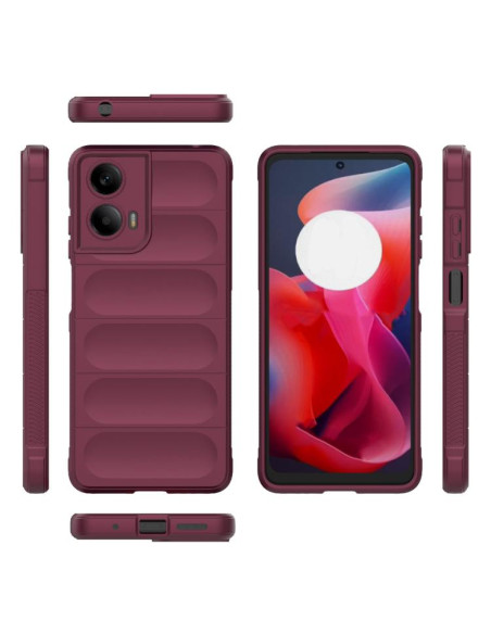 Cover Moto G24 4G TPU Blu Chiaro Wine Rosso | Melacompro