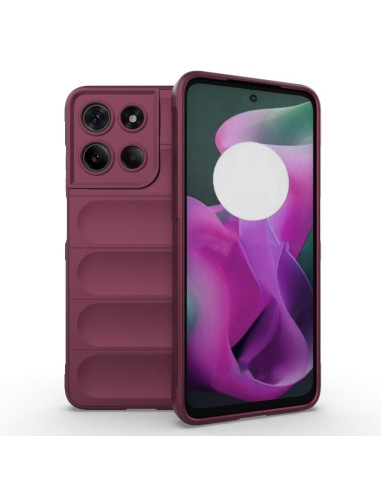 Cover Moto G15 4G TPU Nero Wine Rosso | Melacompro