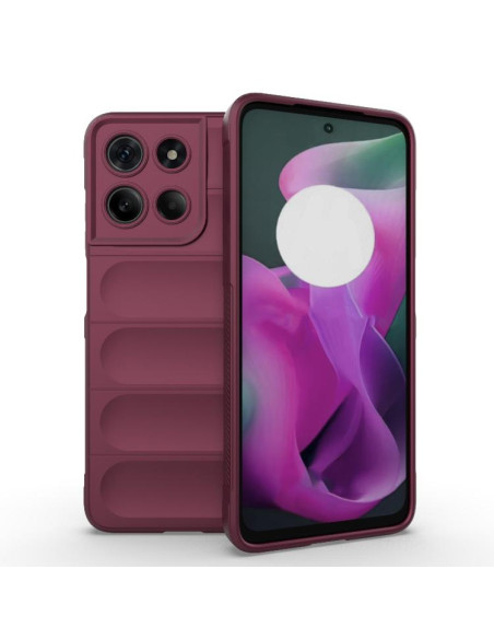 Cover Moto G15 4G TPU Nero Wine Rosso | Melacompro