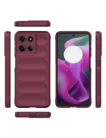 Cover Moto G15 4G TPU Nero Wine Rosso | Melacompro