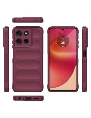 Cover Moto G56 5G TPU Magic Shield Rosso Vino Wine Rosso | Melacompro