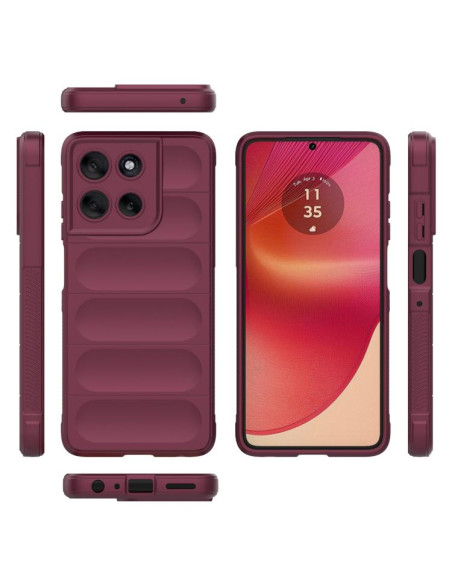 Cover Moto G56 5G TPU Magic Shield Rosso Vino Wine Rosso | Melacompro