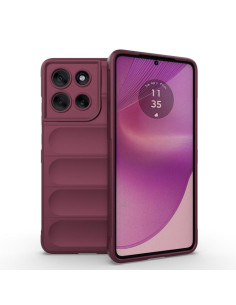 Cover Moto G86 5G Acrylic Hybrid TPU Colorata Wine Rosso