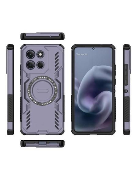 Cover Moto G86 Power 5G Viola Farfalla | Melacompro