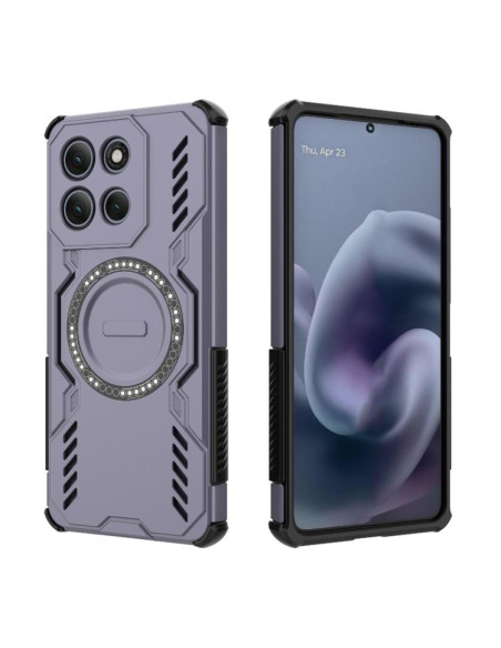 Cover Moto G86 Power 5G Viola Farfalla | Melacompro