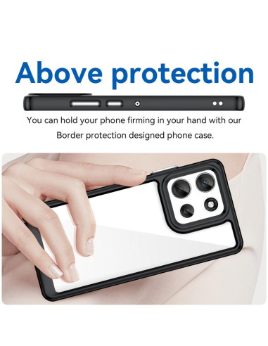 Cover Moto G86 5G Acrylic Hybrid TPU Colorful | Melacompro