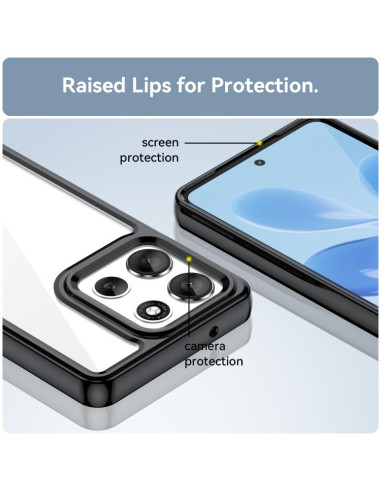 Cover Moto G86 5G Acrylic Hybrid TPU Colorful | Melacompro