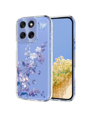 Cover Moto G86 5G TPU Floreale Viola | Melacompro